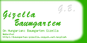 gizella baumgarten business card